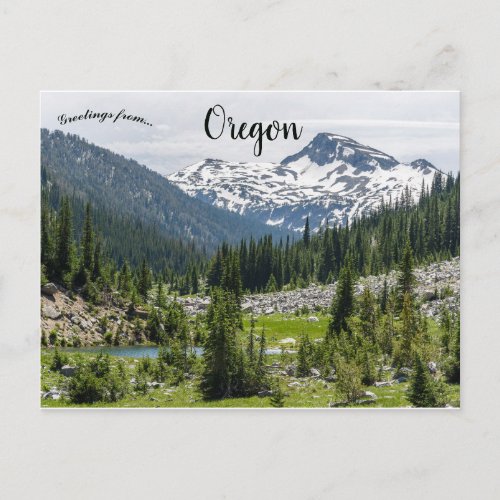 Majestic Wallowa Mountains Oregon Postcard