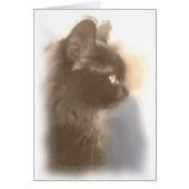 Majestic watercolor black cat (Front)