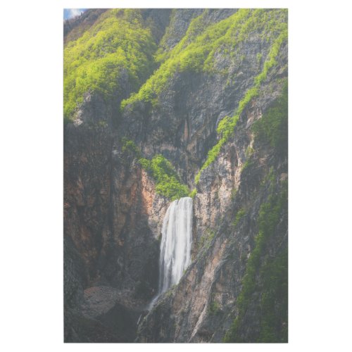 Majestic waterfall Boka in spring glory Gallery Wrap