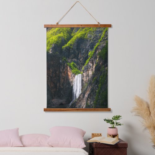 Majestic waterfall Boka in spring glory Hanging Tapestry