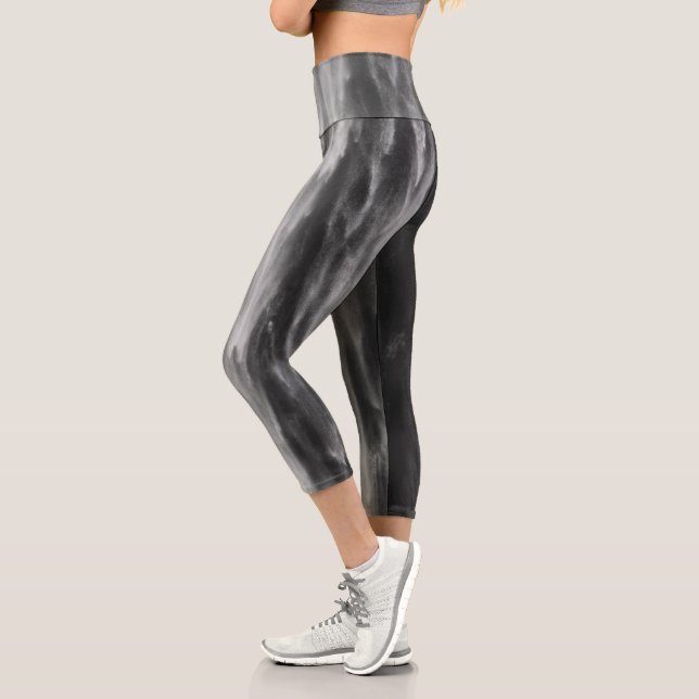 Majestic waterfall Boka, Slovenia upclose Capri Leggings (Left)