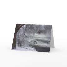 Majestic Waterfall Spiritual Christmas Card