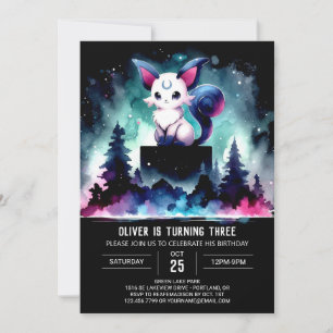 Majestic Whimsical Cat Invitation