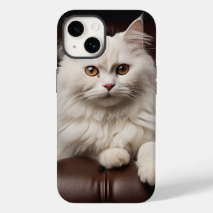 Majestic white cat Case-Mate iPhone 14 case