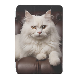 Majestic white cat iPad mini cover