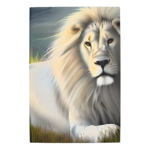 Majestic White Lion Ethereal Art