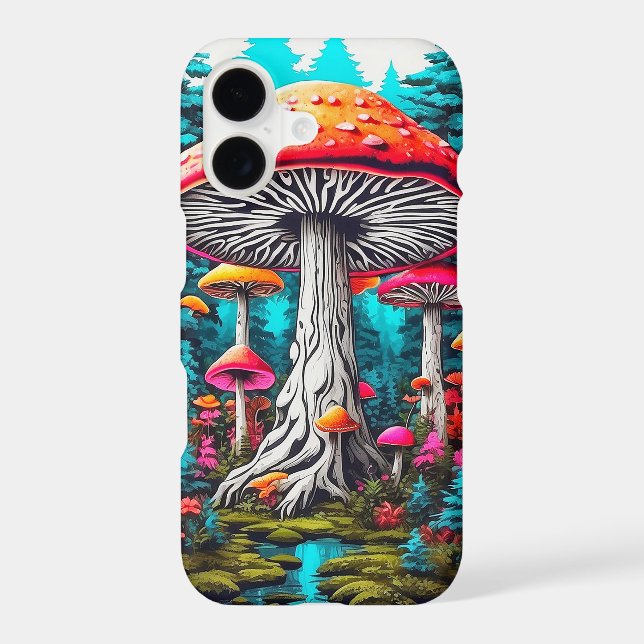 Majestic Wild Forest Mushrooms Case-Mate iPhone Case (Back)