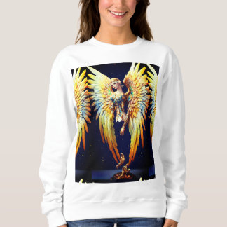 Majestic Wings Print T-Shirt - Unique Avian Art. Sweatshirt