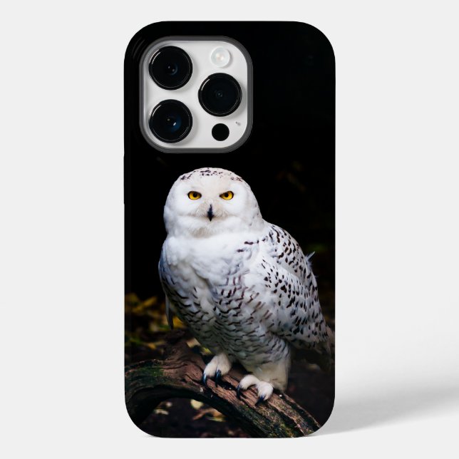 Majestic winter snowy owl Case-Mate iPhone case (Back)