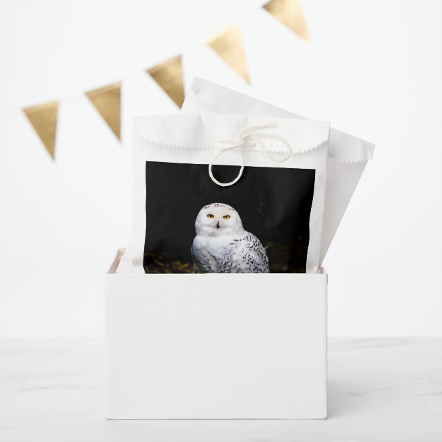 Majestic winter snowy owl favor bag (Party)