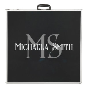 Majestic winter snowy owl monogram custom name beer pong table