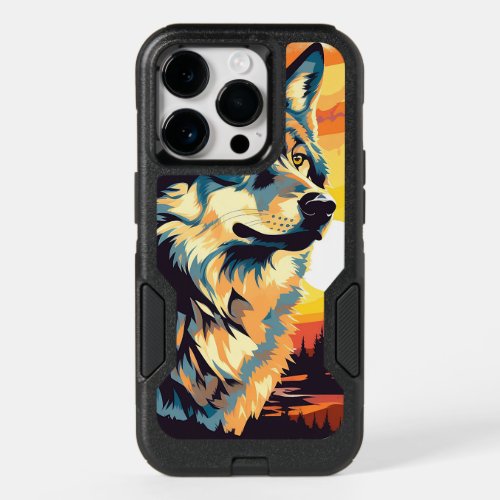 Majestic Wolf Impressionist Journey OtterBox iPhone 14 Pro Case