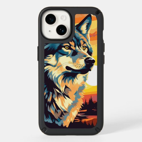 Majestic Wolf Impressionist Journey Speck iPhone 14 Case