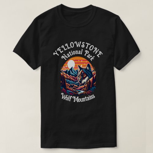 Majestic Wolf in Mountainous Terrain T_Shirt