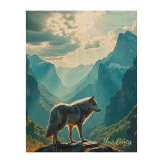Majestic Wolf Mountain Art