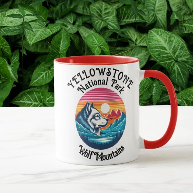 Majestic Wolf Of Yellowstone Mug (Creator Uploaded)
