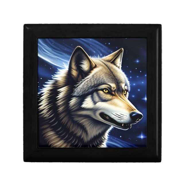 🐺 Majestic Wolf Starry Sky Nature Lovers Gift 🎁 Box (Front)