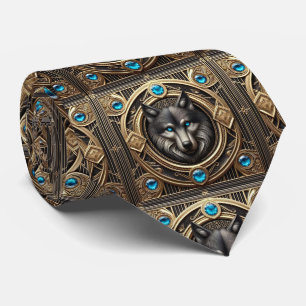 Majestic Wolf Tie   Masculine Men's Fashion