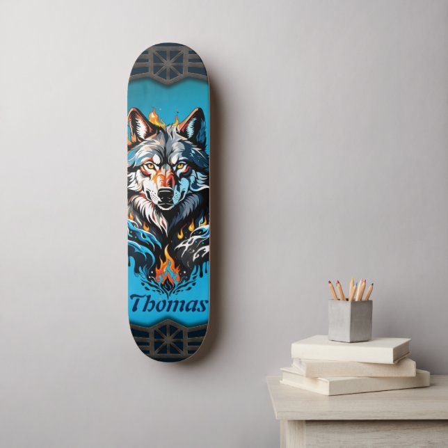 Majestic wolf's head  skateboard (Wall Art)