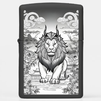 Majestic Xiezhi Guardian - Mythical Justice Lion Zippo Lighter