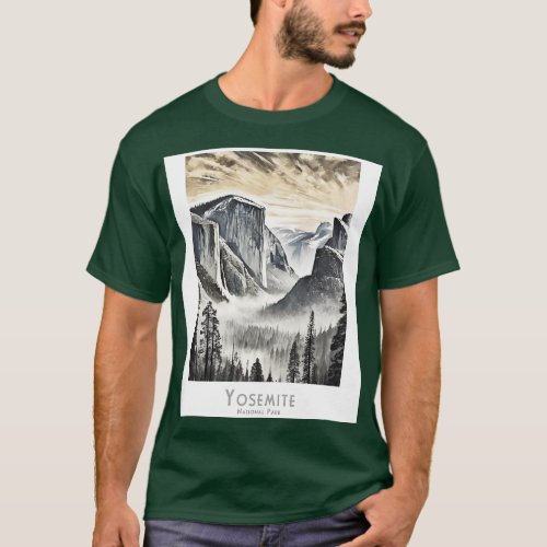Majestic Yosemite National Park in California USA  T_Shirt