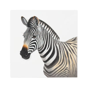 Majestic Zebra Portrait Realistic Wildlife Art