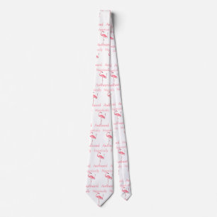 Majestically Awkward Pink Flamingo Neck Tie