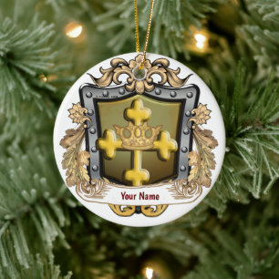 Majesty Family Crest Surname custom ornament