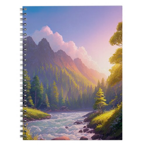 Majesty of the River in the Green Valley Notebook