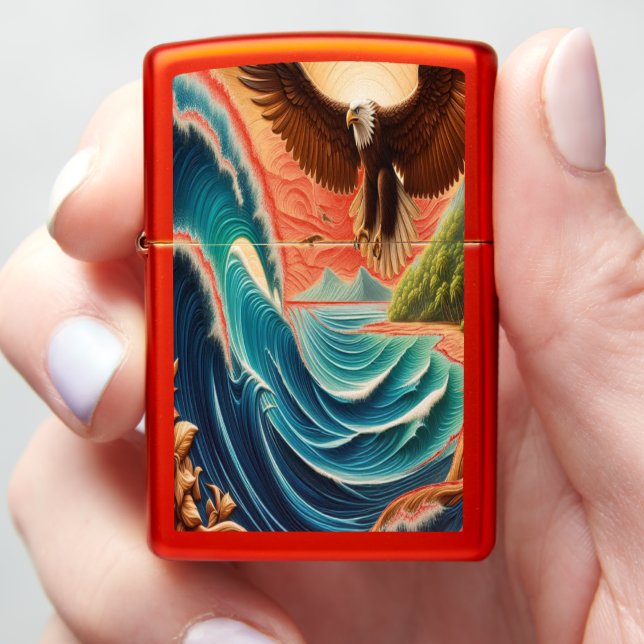 Majesty of the Sky Zippo Lighter (In Hand)