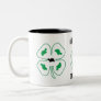 MaJk Turtle "Kiss me I'm Irish" lucky  ceramic Two-Tone Coffee Mug