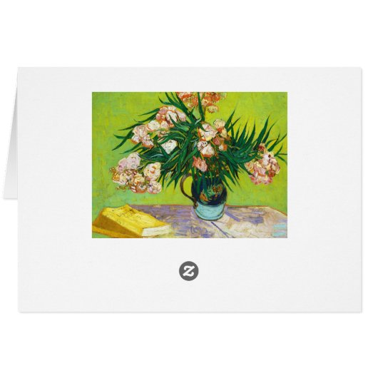 Majolica Jar Branches Oleander Vincent van Gogh (Back Horizontal)