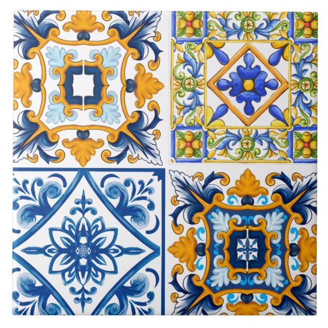 Majolica ,lemons,Sicilian tiles  (Front)