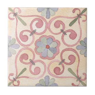 Majolica Watercolor Ceramic Tile