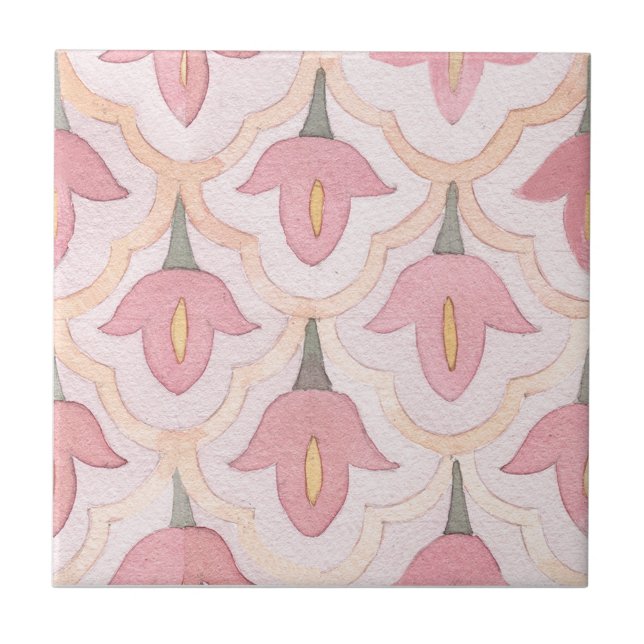 Majolica Watercolor Ceramic Tile (Front)