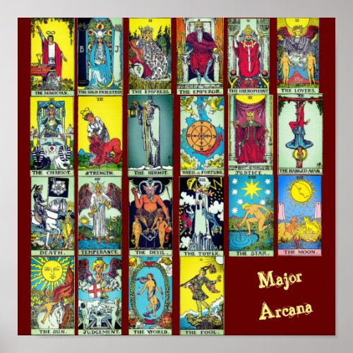 Major Arcana Tarot Poster