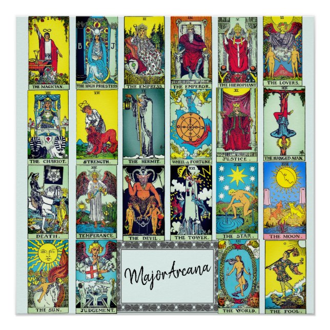 Major Arcana Tarot Poster (Front)