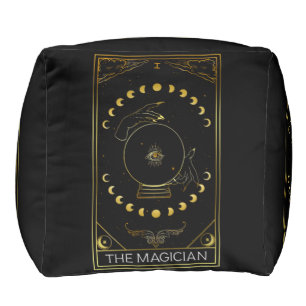 Major Arcana The Magician Tarot Card Pouf