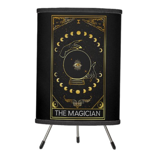 Major Arcana The Magician Tarot Card Tripod Lamp