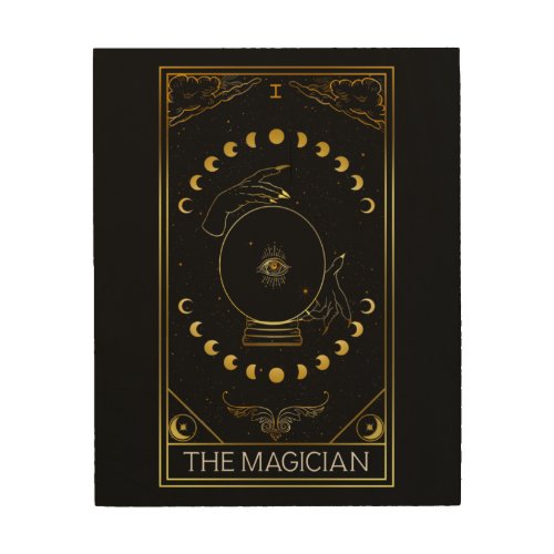 Major Arcana The Magician Tarot Card Wood Wall Art