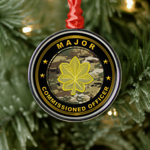 Major Army Metal Ornament