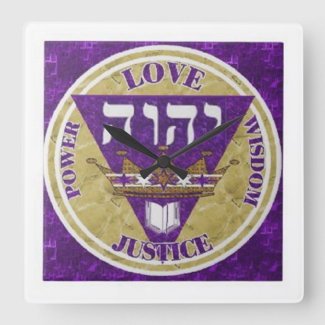 Major Attributes  Square Wall Clock (Front)