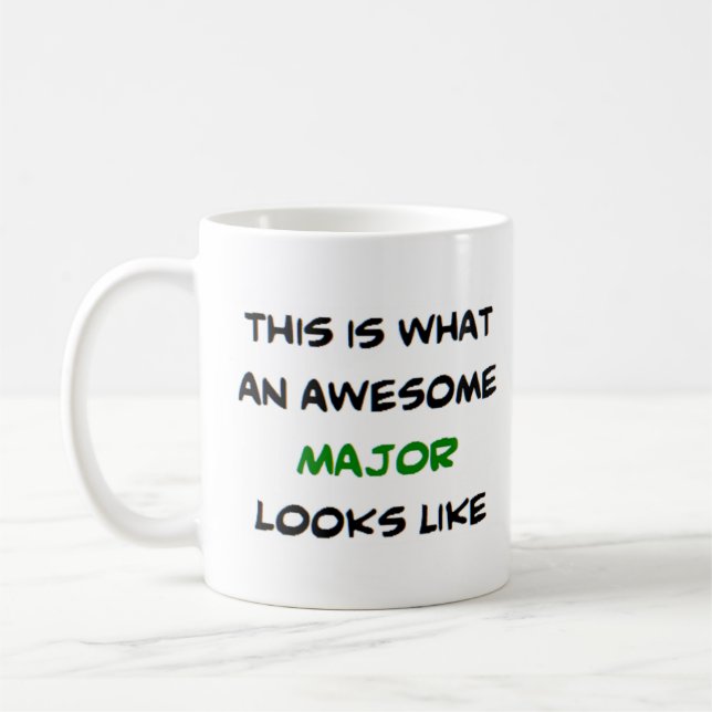 major, awesome coffee mug (Left)