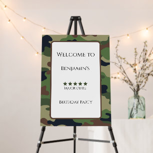 Major Cutie Birthday Party Welcome Sign