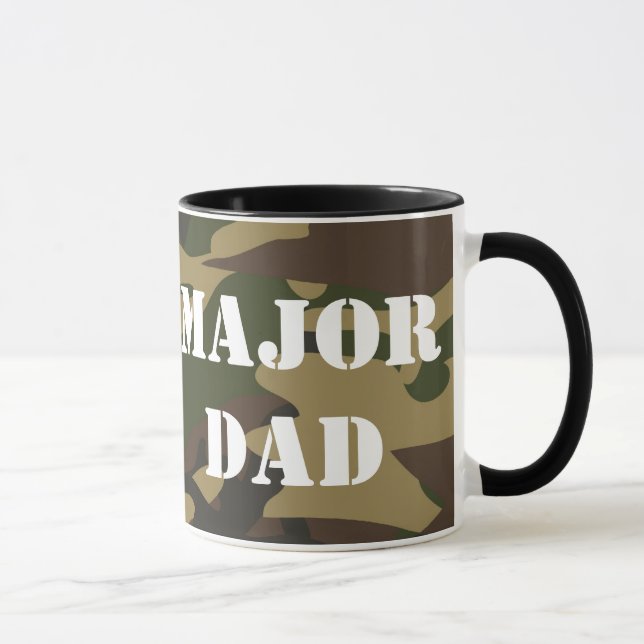 Major Dad, Camo Military Father Mug (Right)