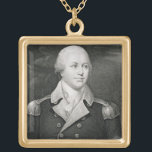 Major General Nathaniel Greene (1742-86), engraved Gold Plated Necklace<br><div class="desc">Image:186018  Major General Nathaniel Greene (1742-86),  engraved by John B. Forrest (1814-70) (engraving). Trumbull,  John (1756-1843) (after). Private Collection,  The Stapleton Collection.  Art,  Fine Art.</div>