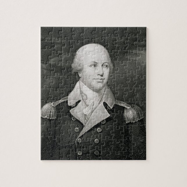 Major General Nathaniel Greene (1742-86), engraved Jigsaw Puzzle (Vertical)