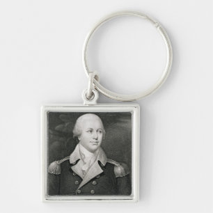 Major General Nathaniel Greene (1742-86), engraved Keychain