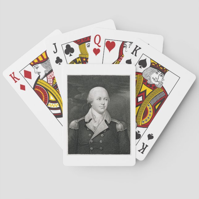 Major General Nathaniel Greene (1742-86), engraved Poker Cards (Back)