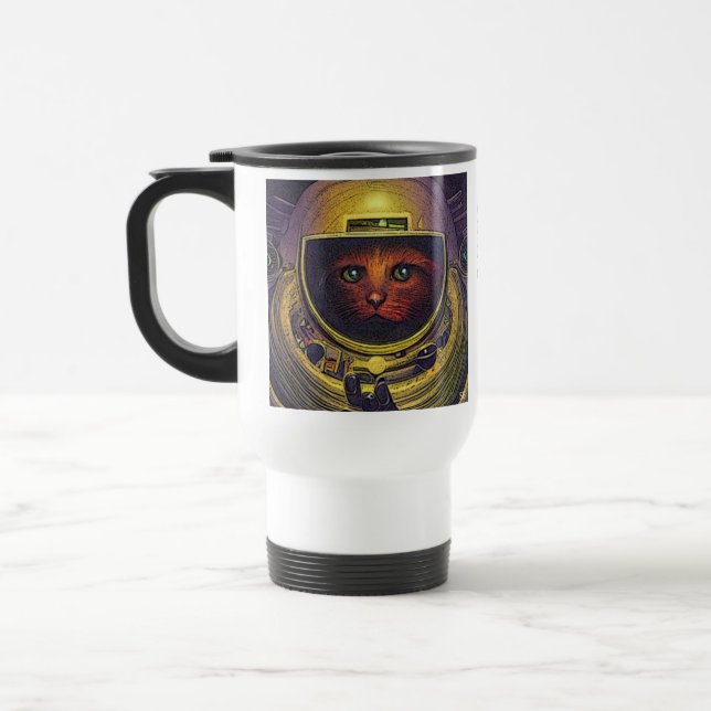 Major (Kitty) Tom: Travel Mug (Left)